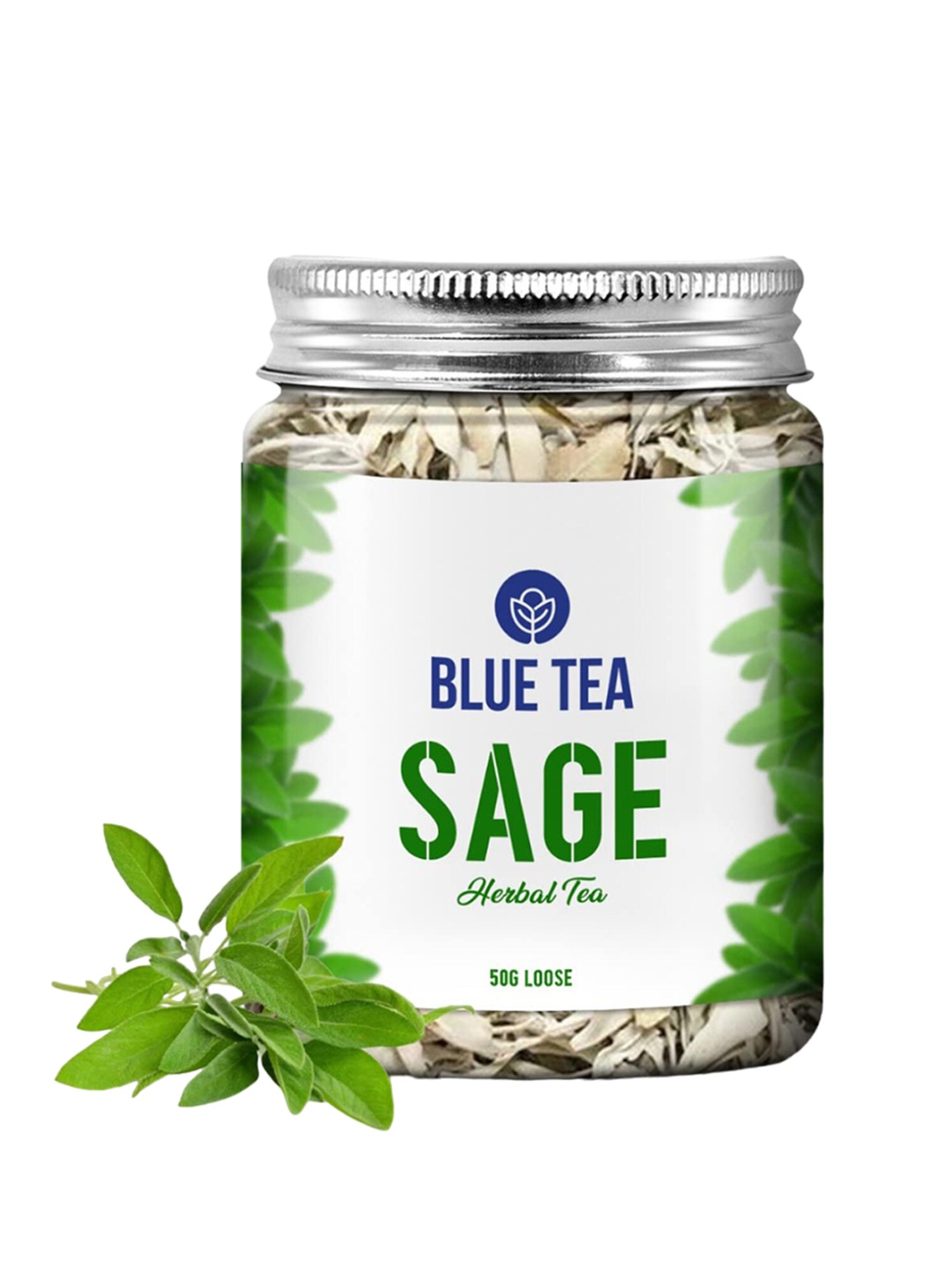 

BLUE TEA Sun Dried Sage Leaves Tea-50gm, Green