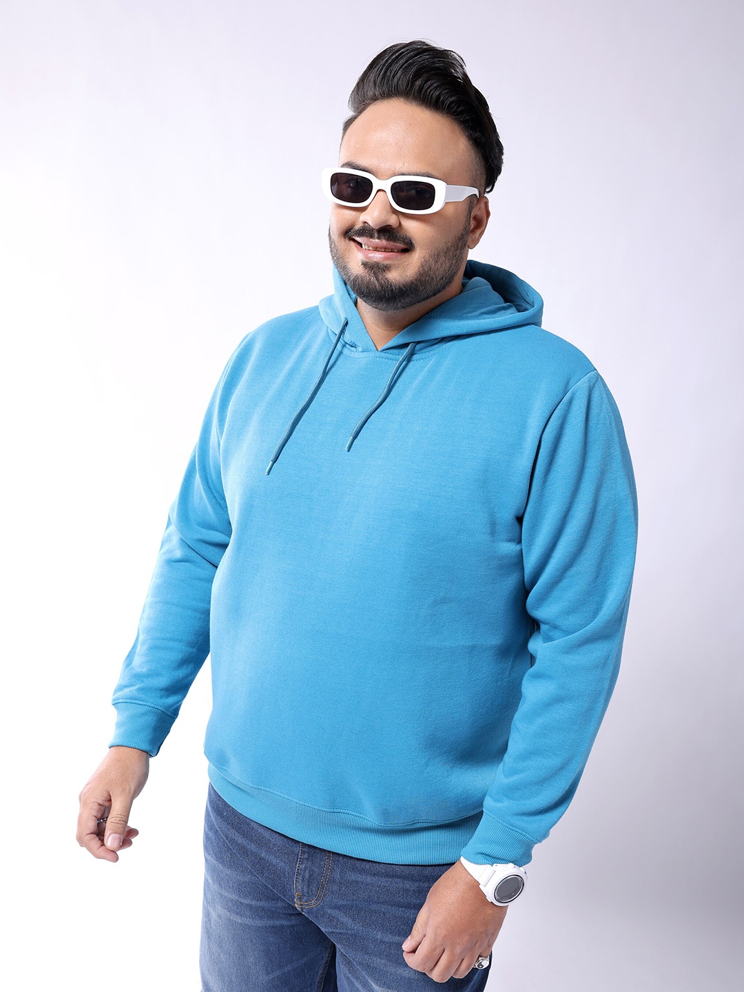 

Hardsoda by The Indian Garage Co Plus Size Hooded Pullover Sweatshirt, Teal