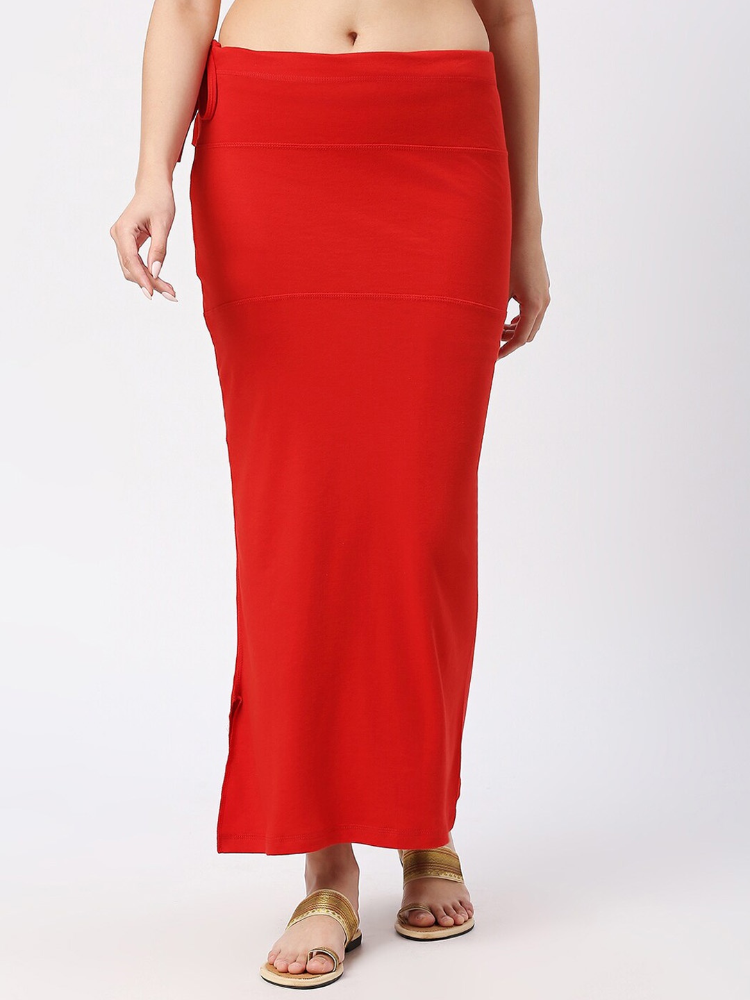 

neckbook Mermaid Fit Saree Shapewear, Red