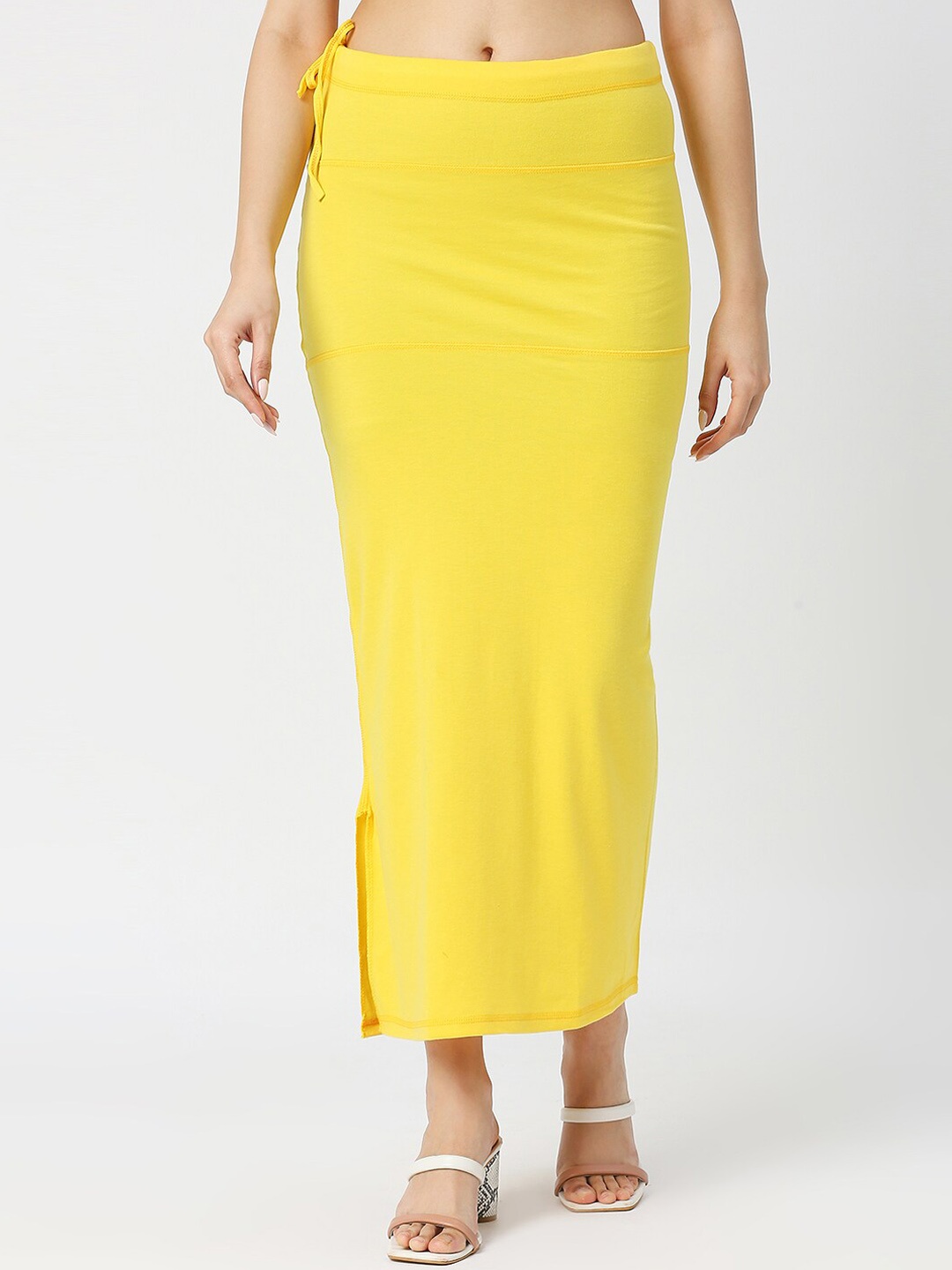 

neckbook Mermaid Fit Saree Shapewear, Yellow