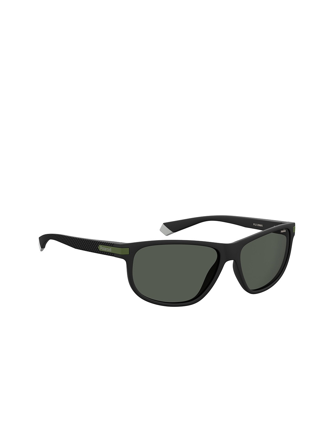 

Polaroid Men Rectangle Sunglasses with UV Protected Lens 2033927ZJ58M9, Black