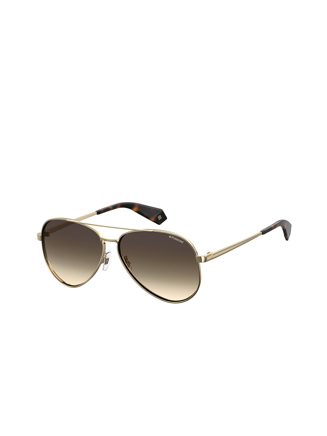 

Polaroid Women Aviator Sunglasses with UV Protected Lens 201880J5G61LA, Brown
