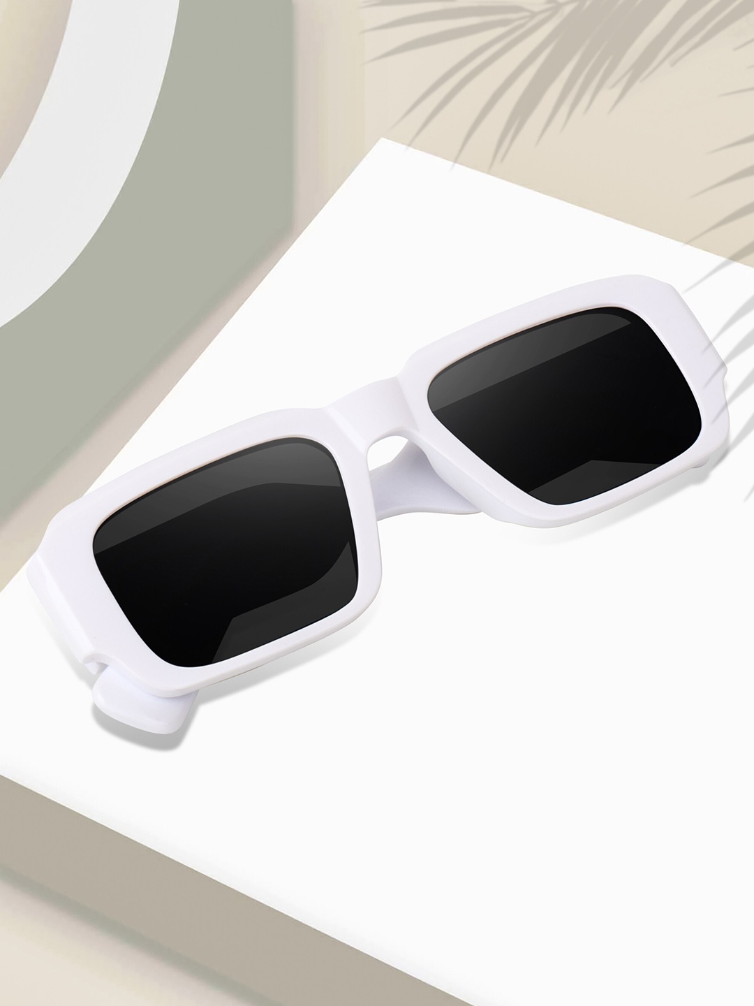 Peter Jones Eyewear Unisex Square Sunglasses With UV Protected Lens 3766W, Black