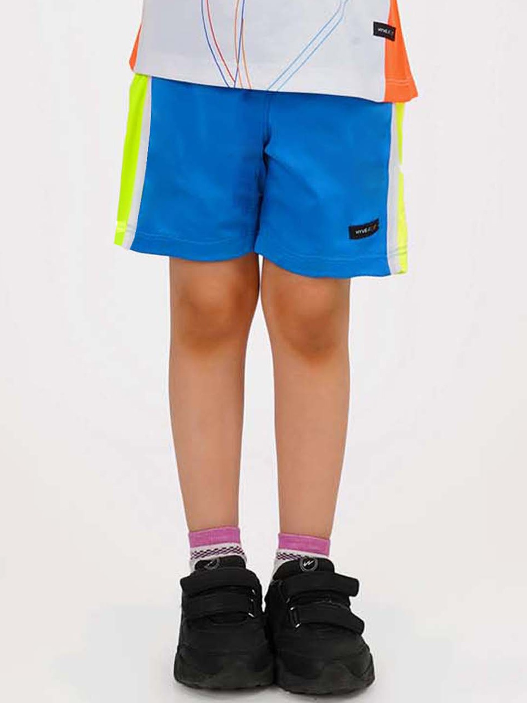 

HYVE Girls Mid-Rise Sports Shorts, Blue