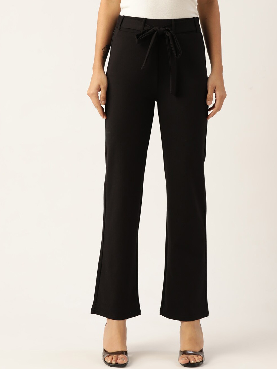 

Chemistry Women High-Rise Parallel Trouser, Black