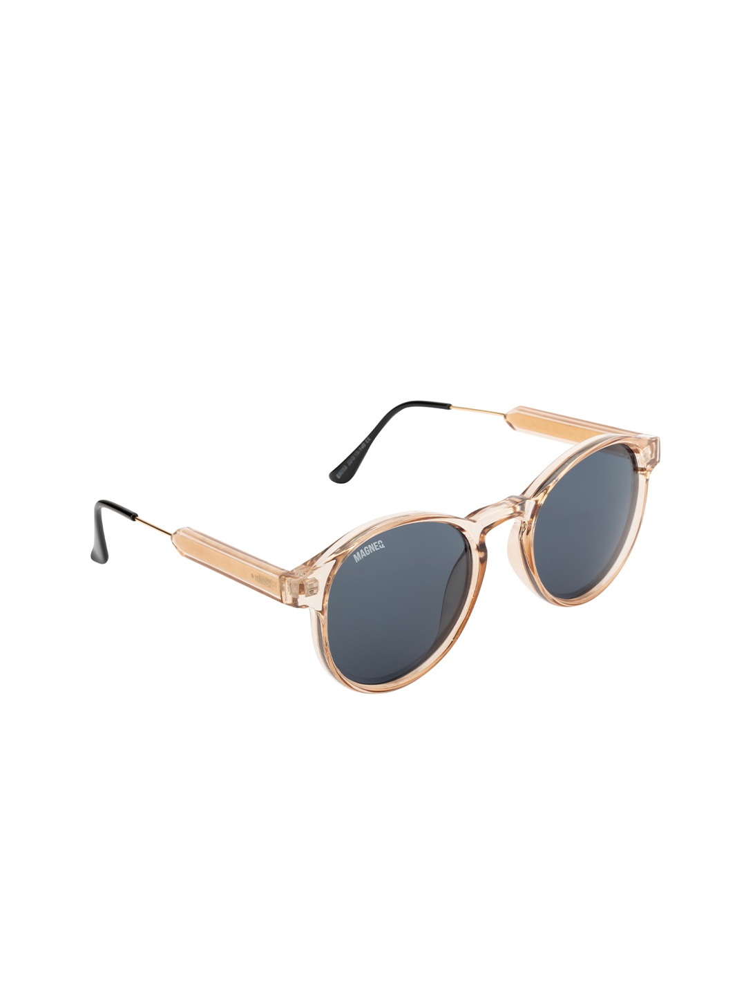 

MAGNEQ Unisex Round Sunglasses with Polarised and UV Protected Lens MG 6811/S C4 5018, Champagne