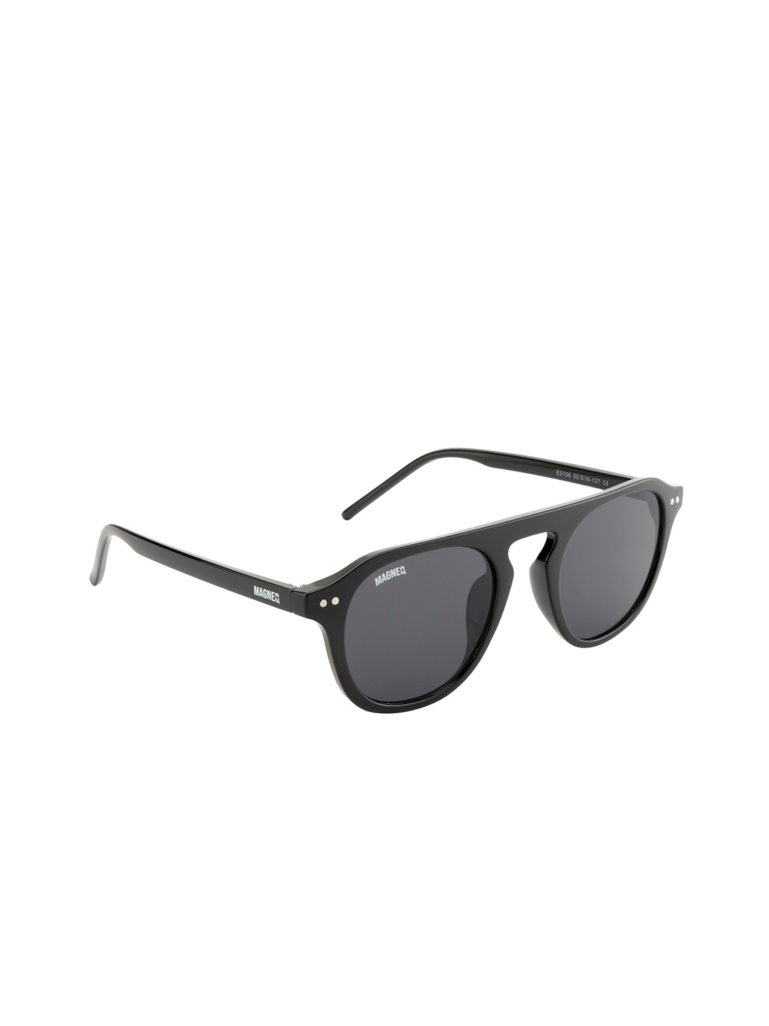 

MAGNEQ Unisex Aviator Sunglasses with Polarised and UV Protected Lens MG 5158/S C1 5018, Black