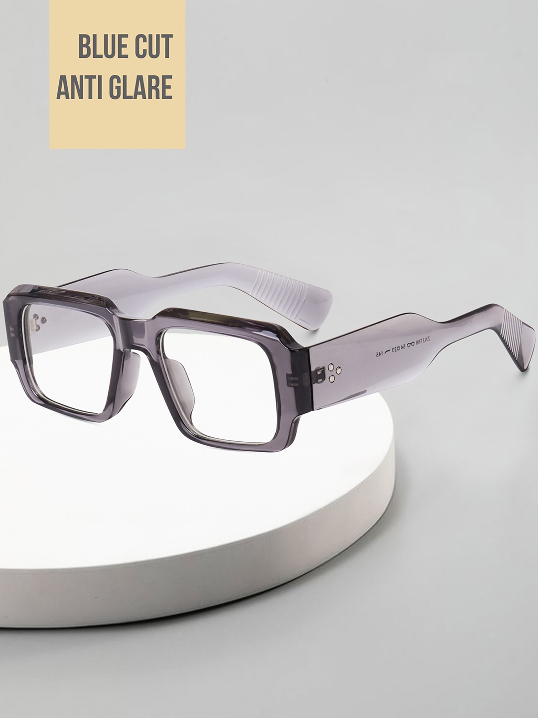 

Peter Jones Eyewear Unisex Full Rim Oversized Frames, Grey