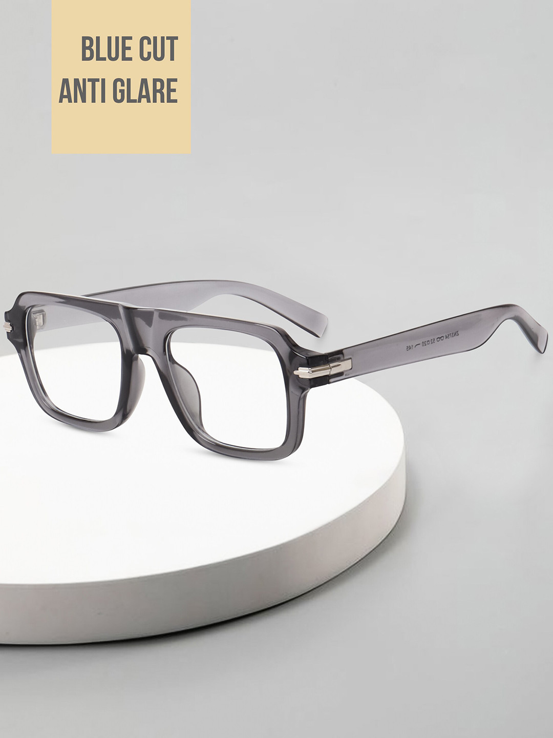 

Peter Jones Eyewear Unisex Full Rim Square Frames, Grey
