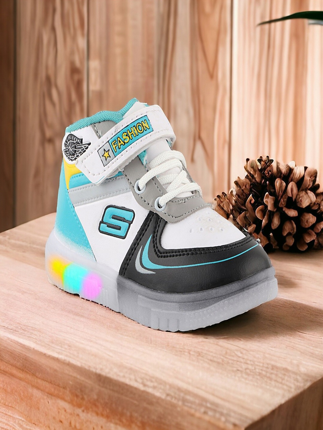 

BAESD Kids High-Top Walking Shoes, Sea green