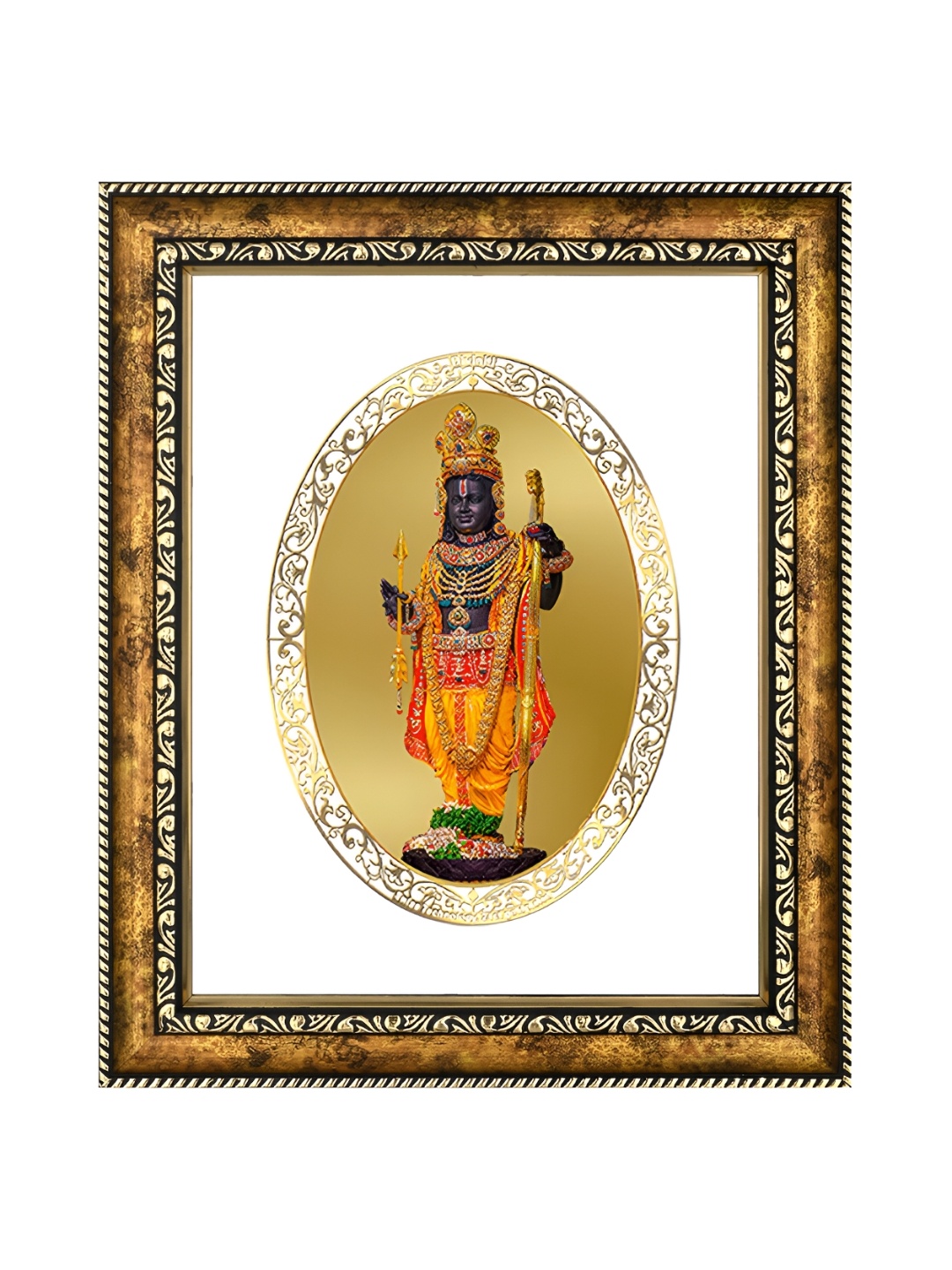 

DIVINITI 24K Gold Plated Ram Lalla Photo Frame, Multi