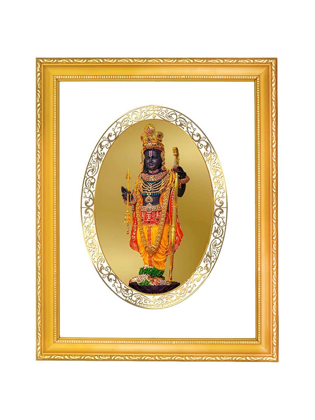 

DIVINITI 24K Gold-Plated Ram Lalla Photo Frame, Multi