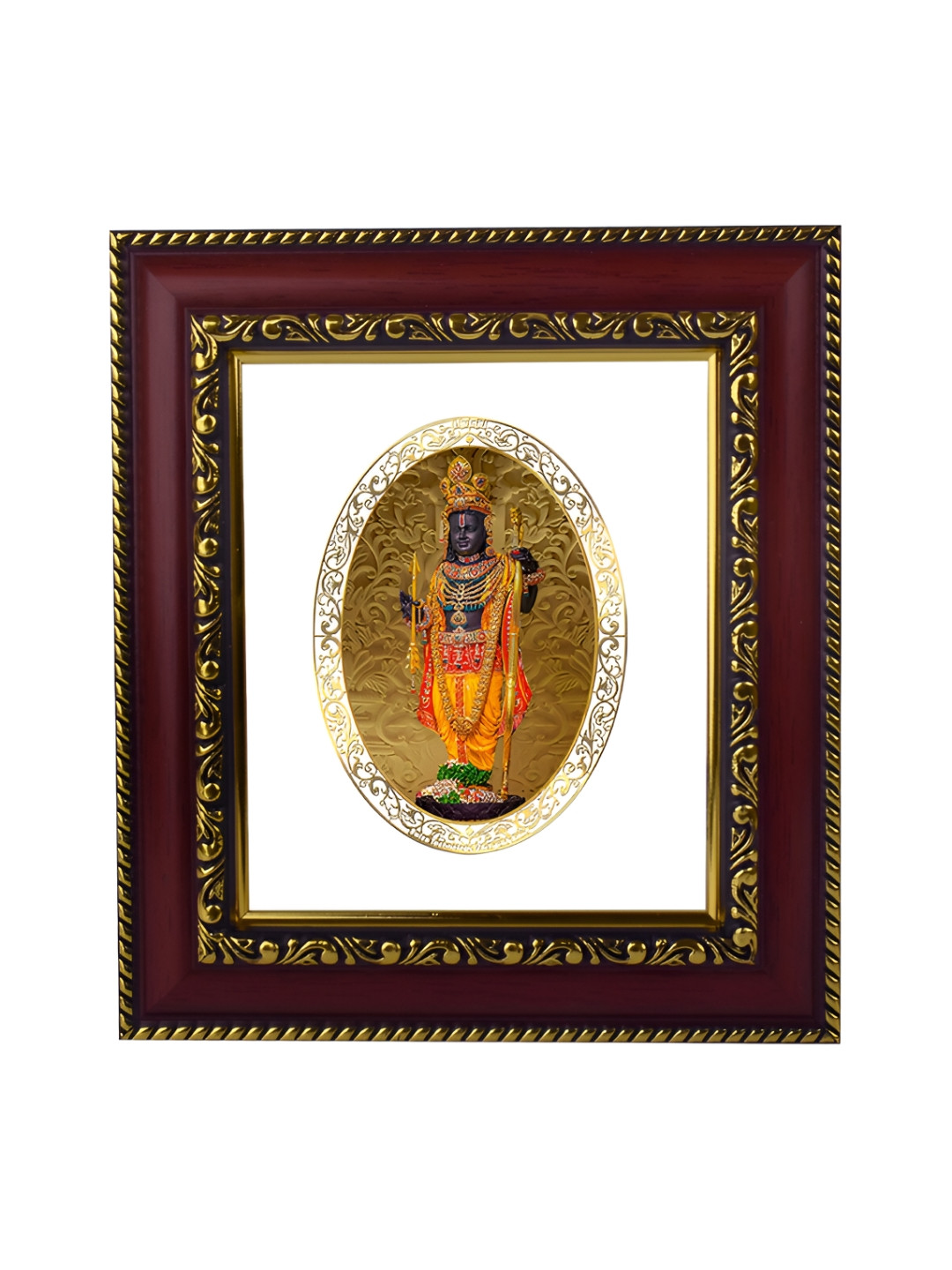

DIVINITI 24K Gold-Plated Ram Lalla Photo Frame, Multi