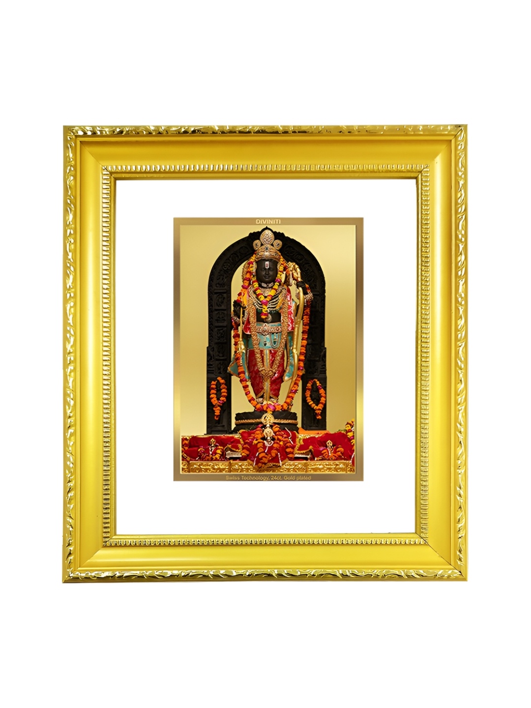 

DIVINITI 24K Gold Plated Ram Lalla Photo Frame