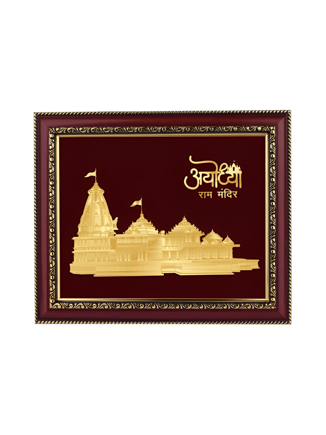 

DIVINITI 24K Gold Plated Ram Mandir Photo Frame