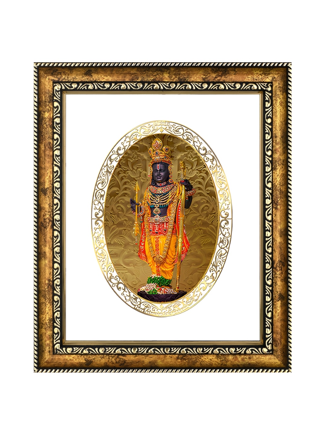 

Diviniti 24K Gold Plated Ram Lalla Wooden Wall Photo Frames