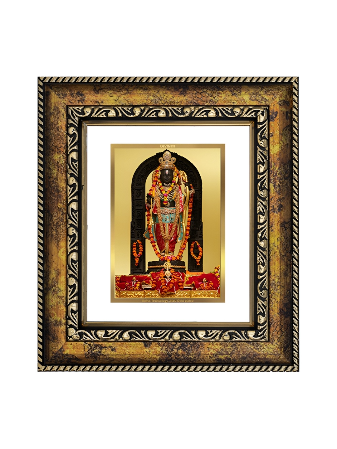 

DIVINITI 24K Gold Plated Ram Lalla Photo Frame