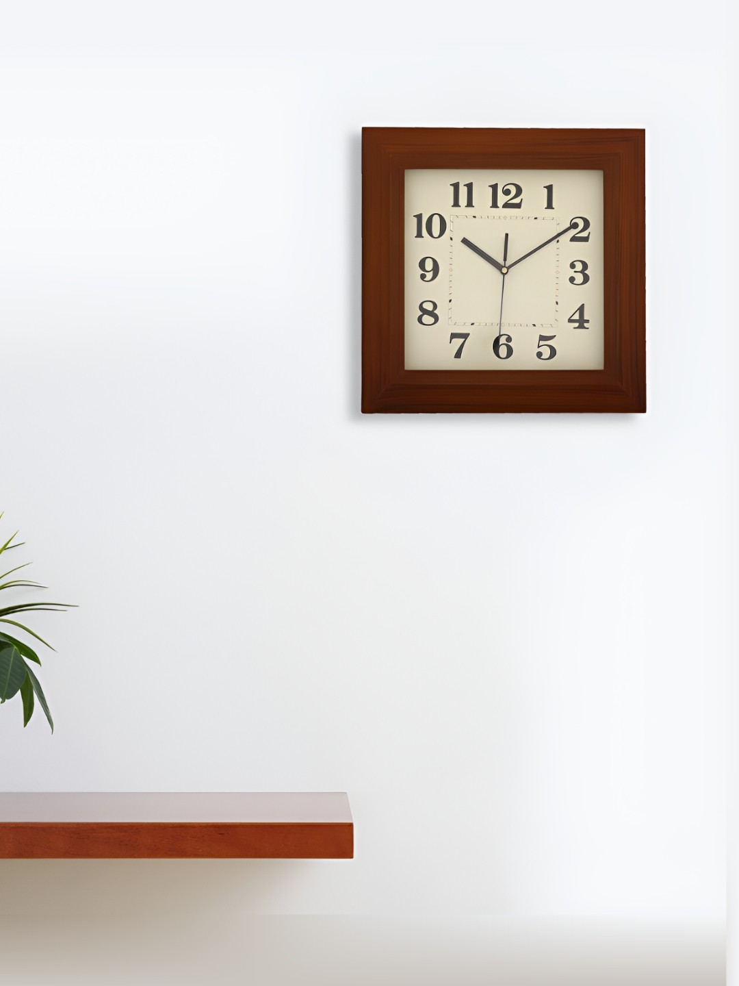 

Craft Smith Textured Square Traditional Wall Clock, Brown