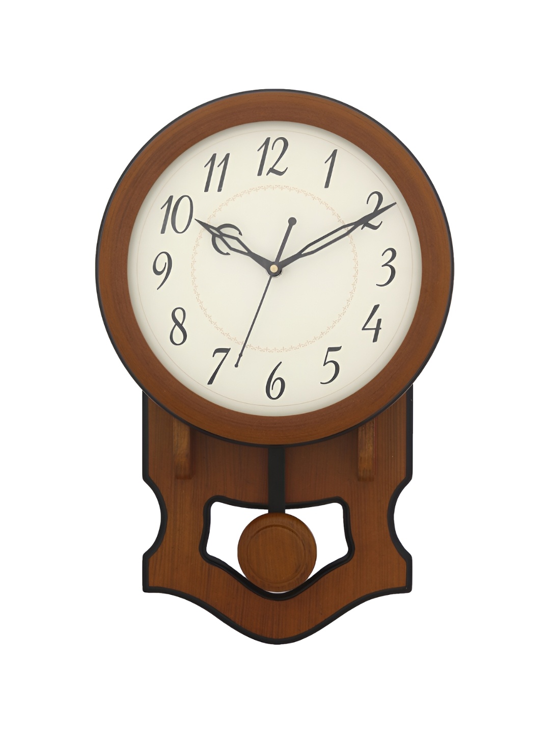 

Craft Smith Brown Abstract Shaped Wooden Traditional Wall Clock