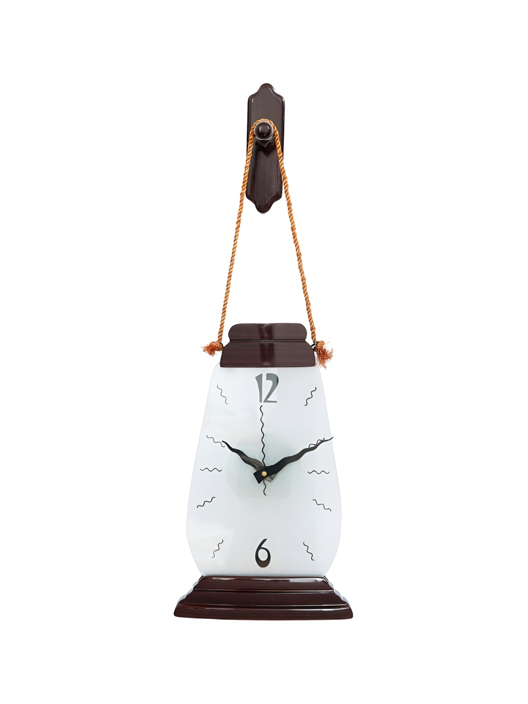 

Craft Smith Textured Lantern Shaped Traditional Wall Clock, Brown