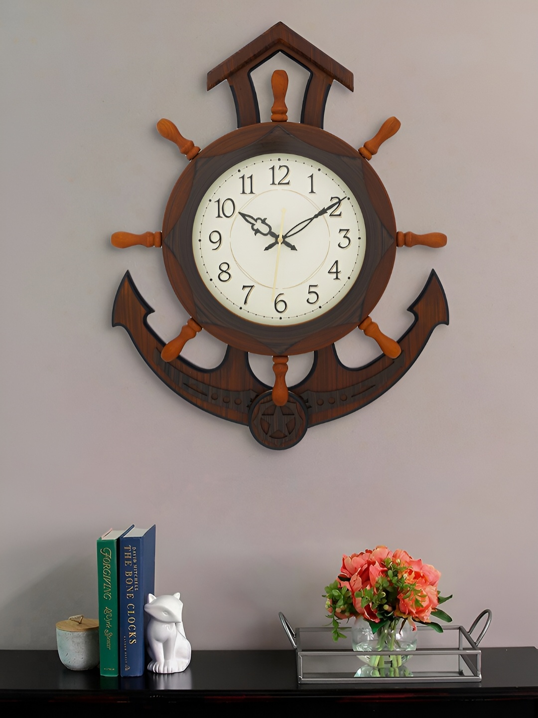 

Craft Smith Abstract Shaped Traditional Analogue Wall Clock, Brown