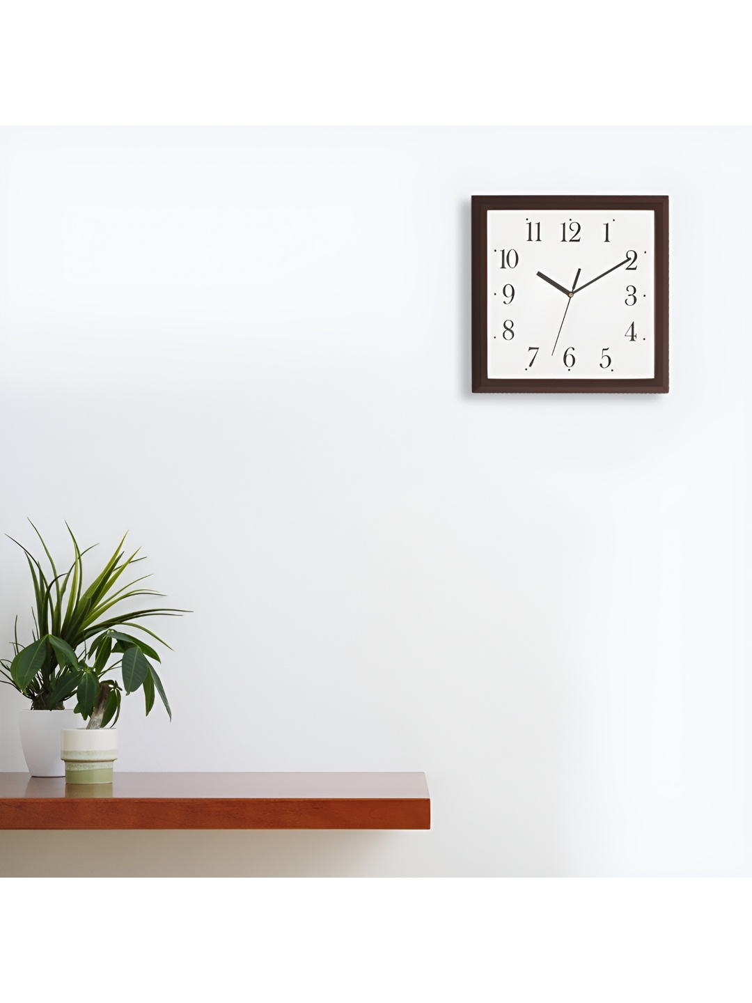 

Craft Smith Brown Square Wooden Traditional Wall Clock