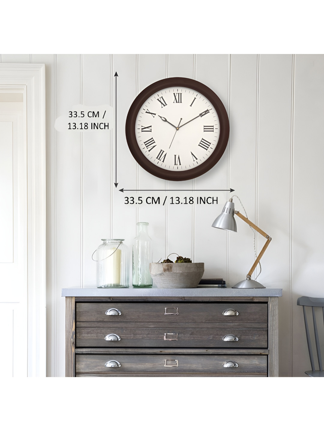 

Craft Smith Brown Round Analogue Contemporary Wall Clock