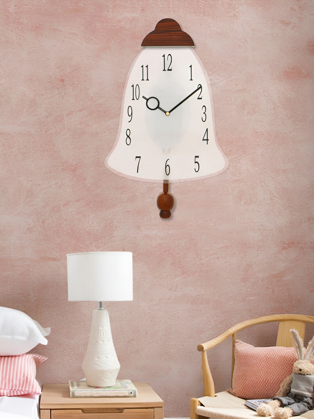 

Craft Smith Brown Bell Shaped Contemporary Wooden Wall Clock