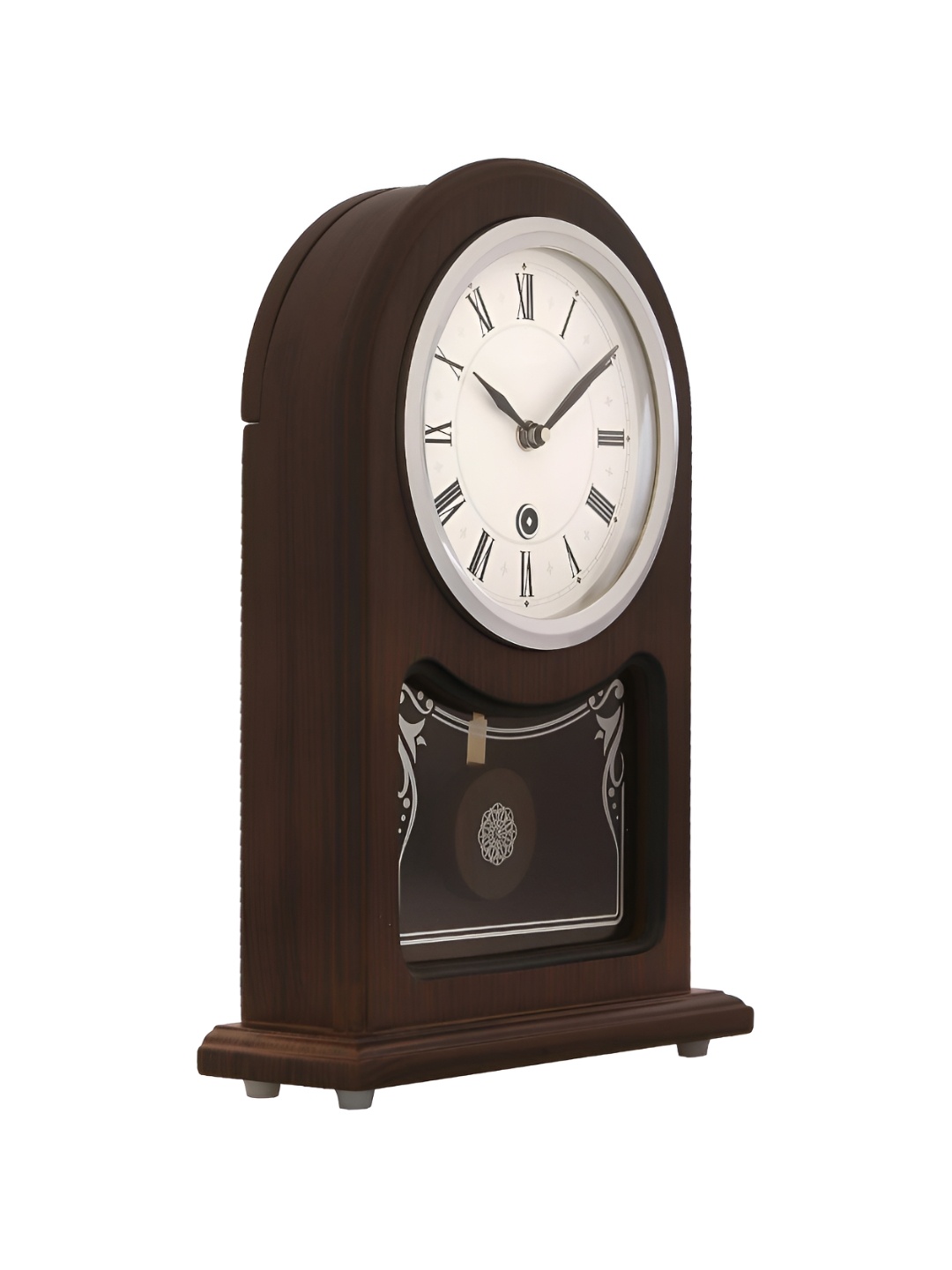 

Craft Smith Brown Round Shaped Contemporary Pendulum Table Clock