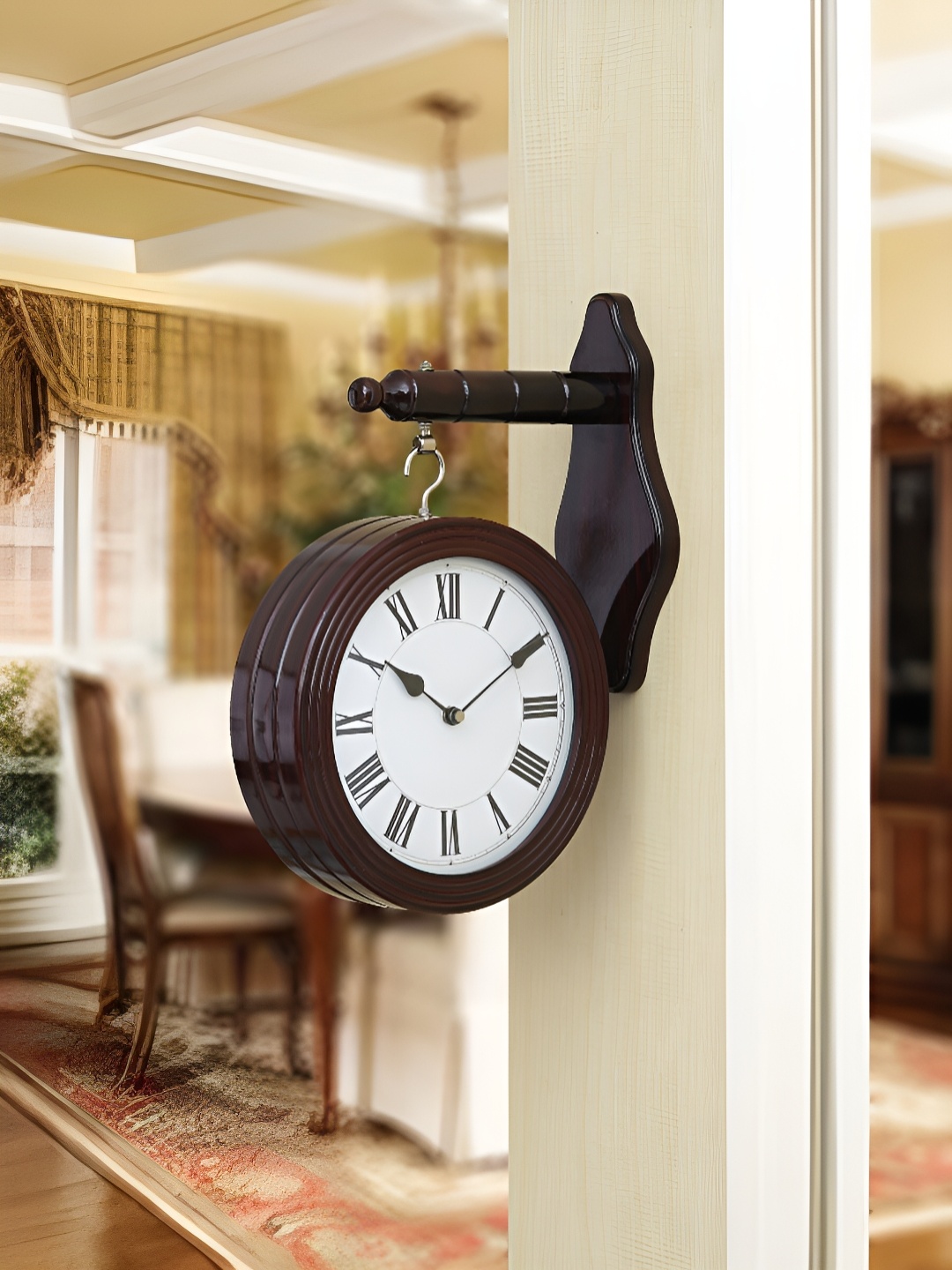 

Craft Smith Brown Round Contemporary Wall Clock