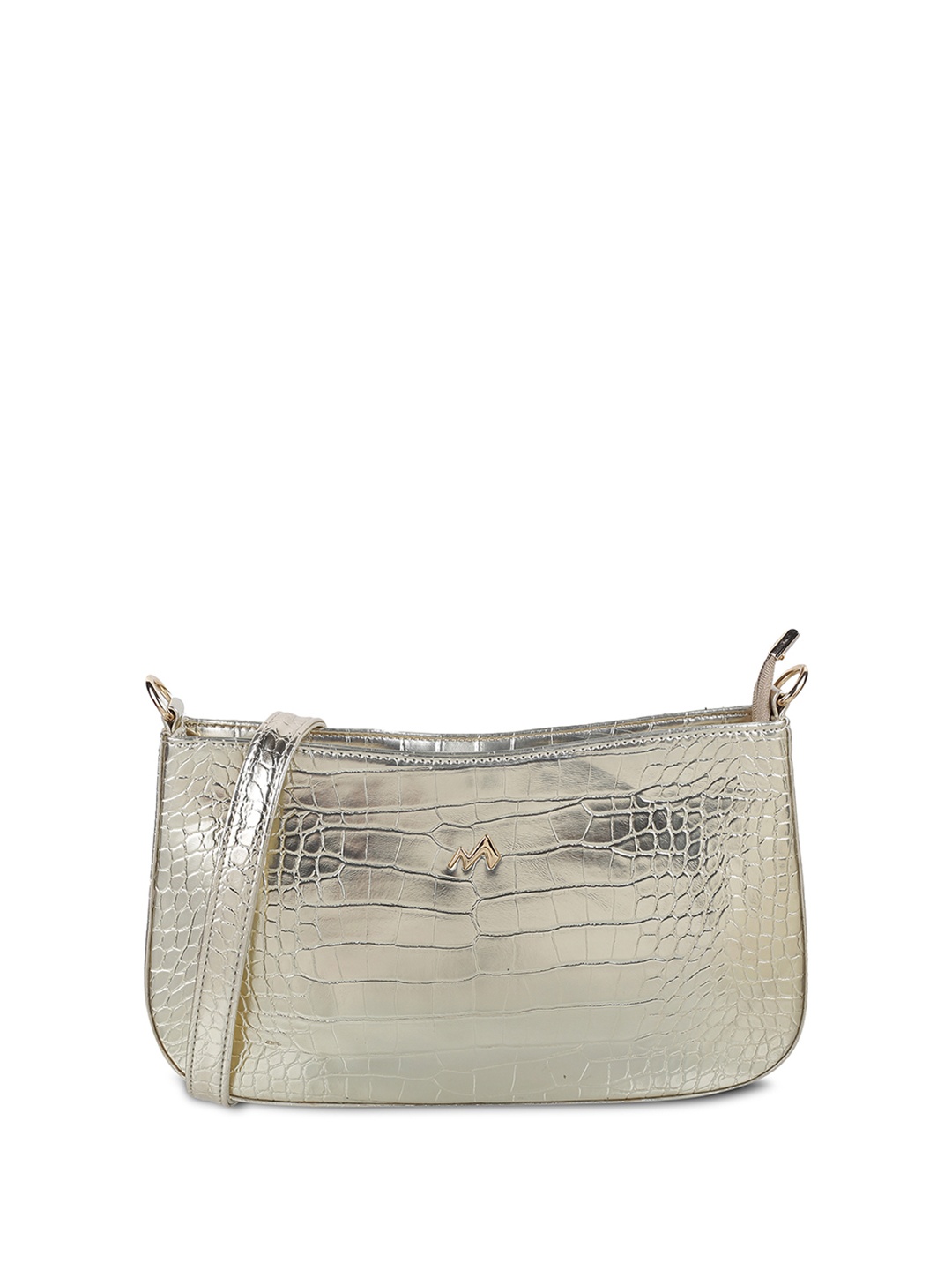 

Metro Textured Structured Sling Bag, Gold