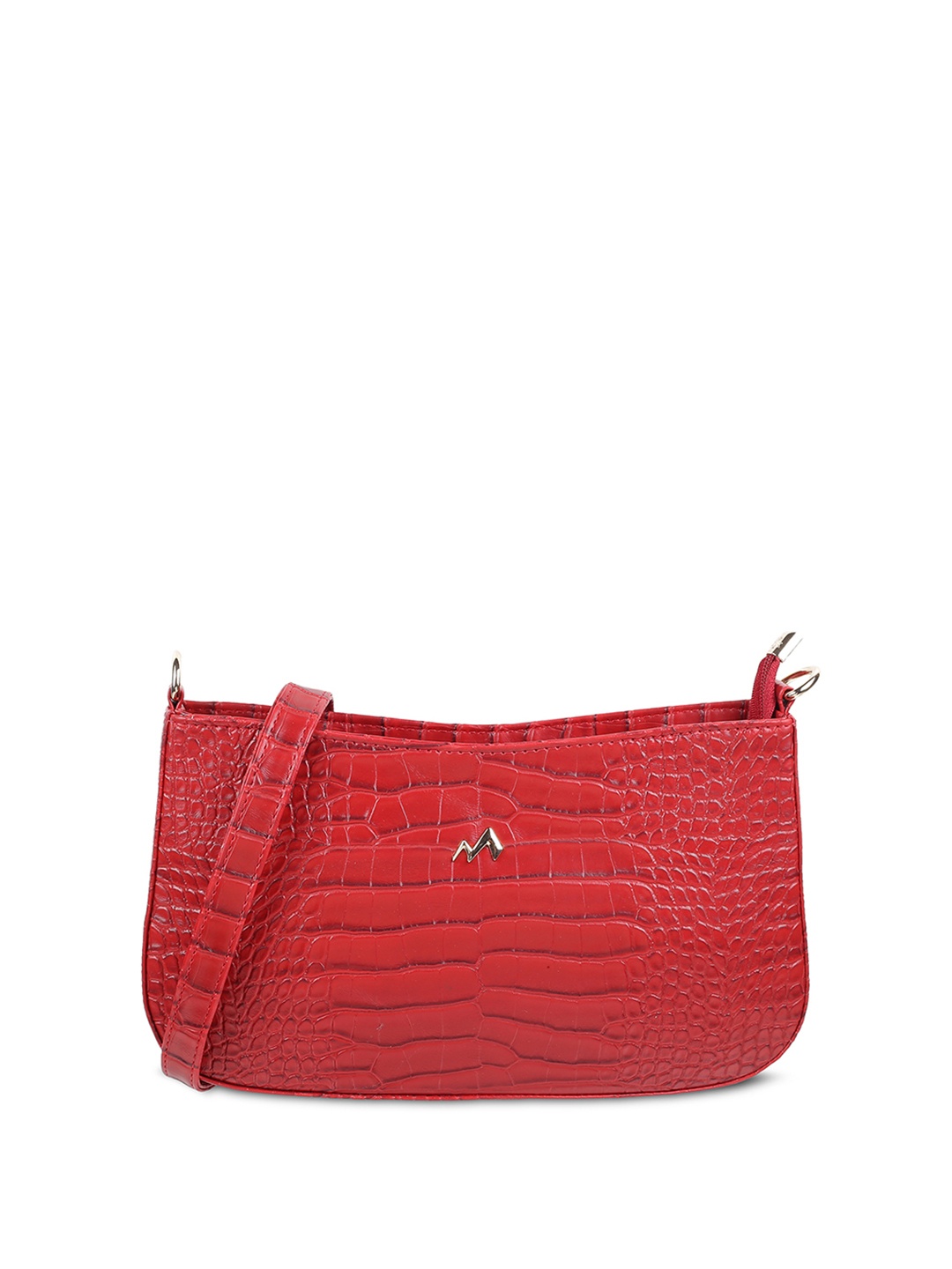 

Metro Textured Structured Sling Bag, Maroon