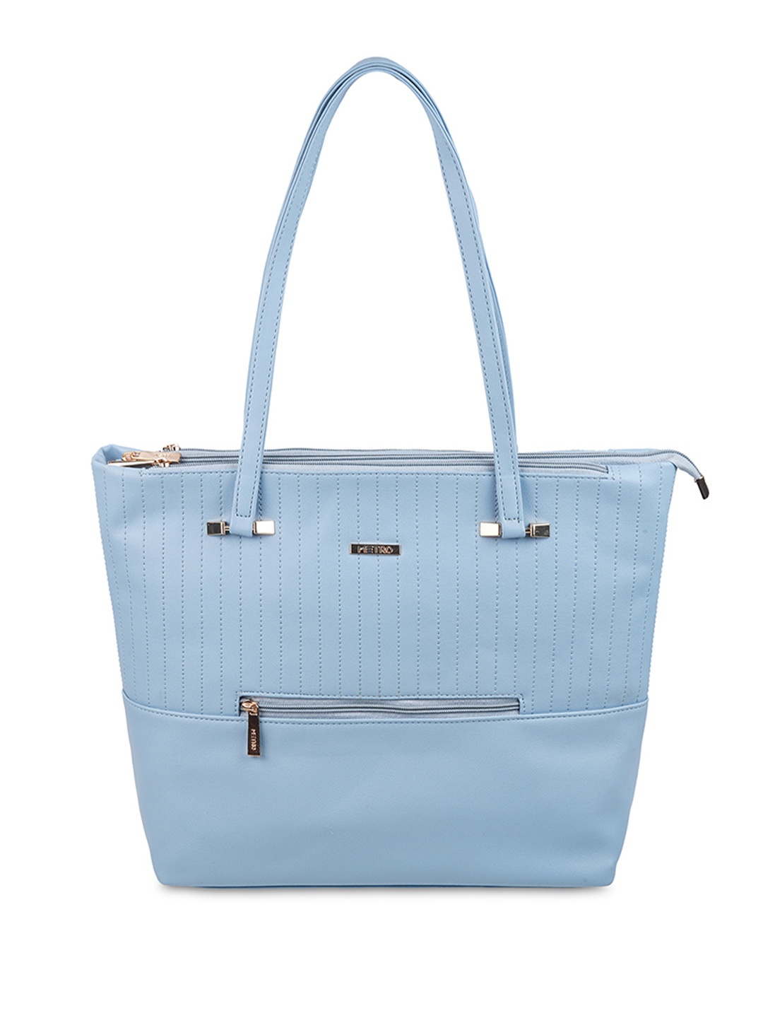 

Metro Oversized Structured Shoulder Bag, Blue