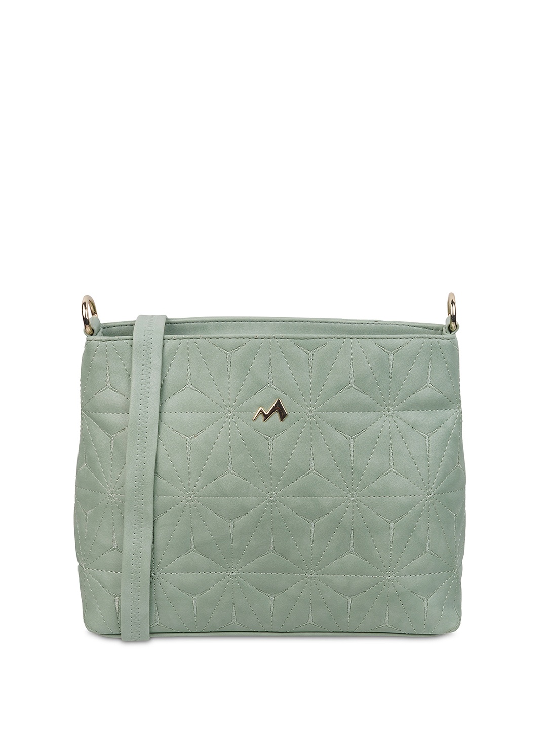 

Metro Quilted Structured Sling Bag, Green