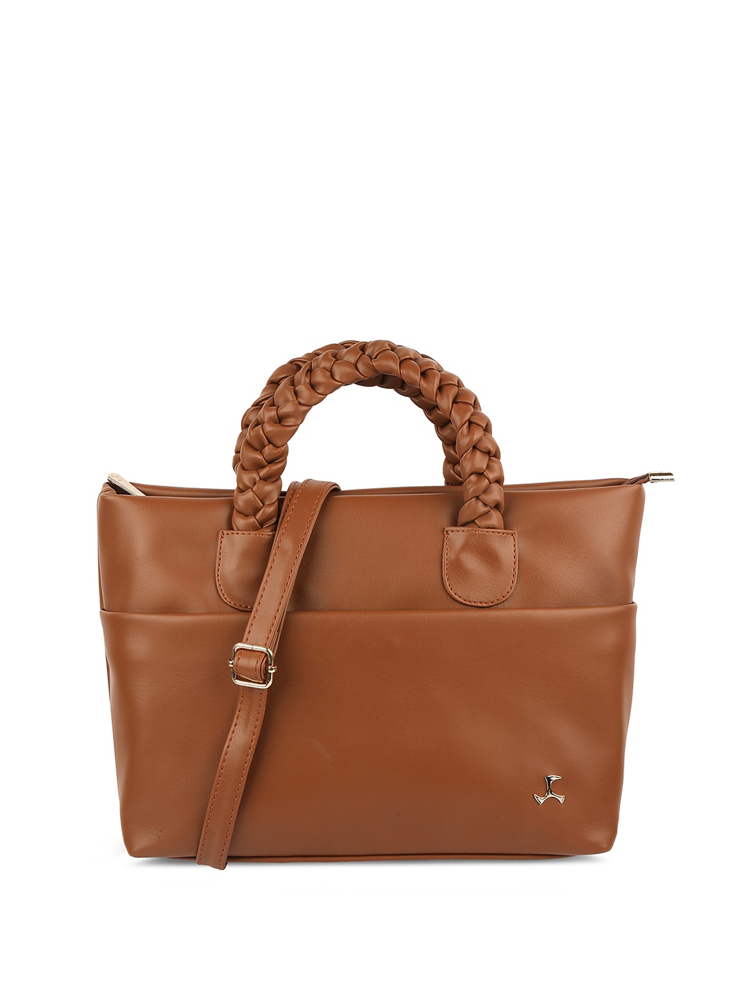 

Mochi Structured Handheld Bag, Tan