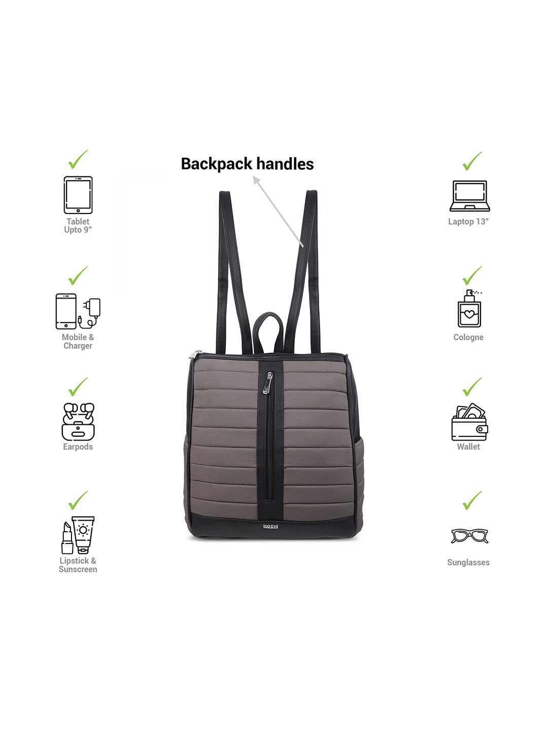 

Mochi Striped Oversized Structured Shoulder Bag, Black