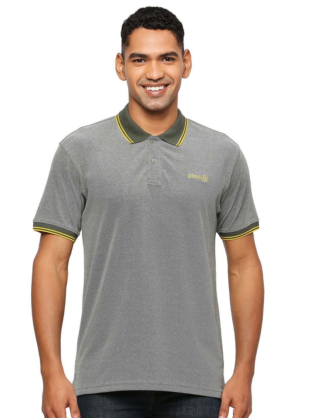 

playR Polo Collar Short Sleeves Regular Fit Dri-FIT T-shirt, Green