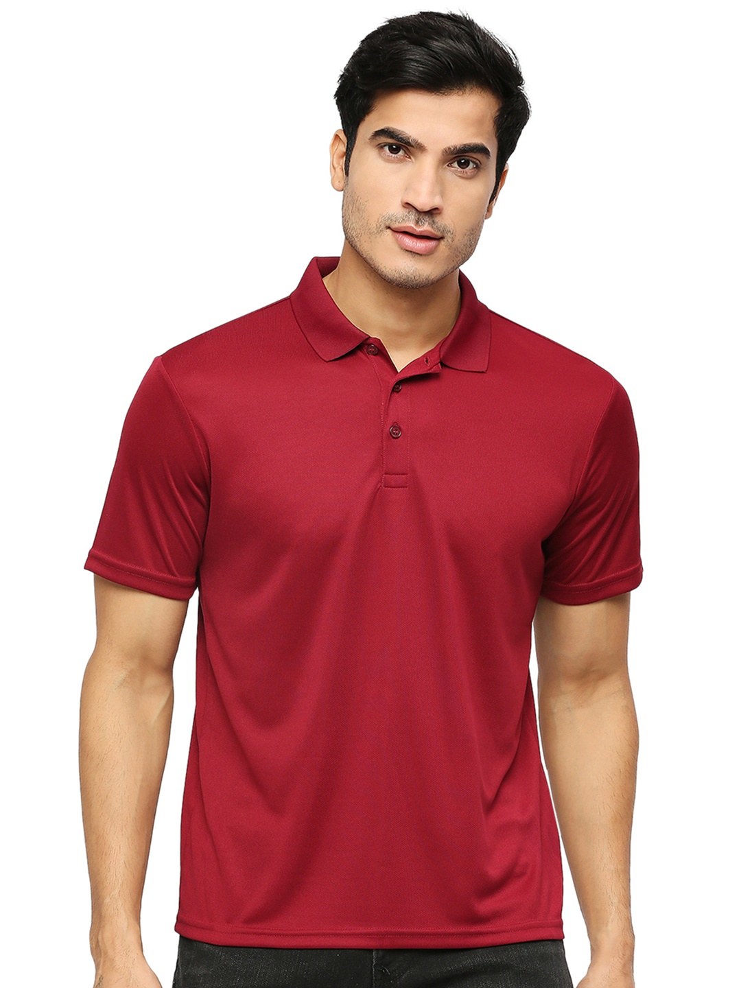 

playR Polo Collar Dri-FIT Casual T-shirt, Maroon