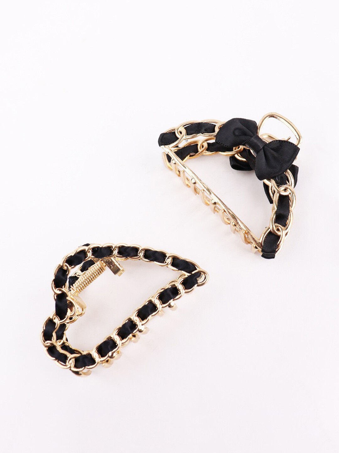 

VAGHBHATT Set of 2 Claw Clip, Black