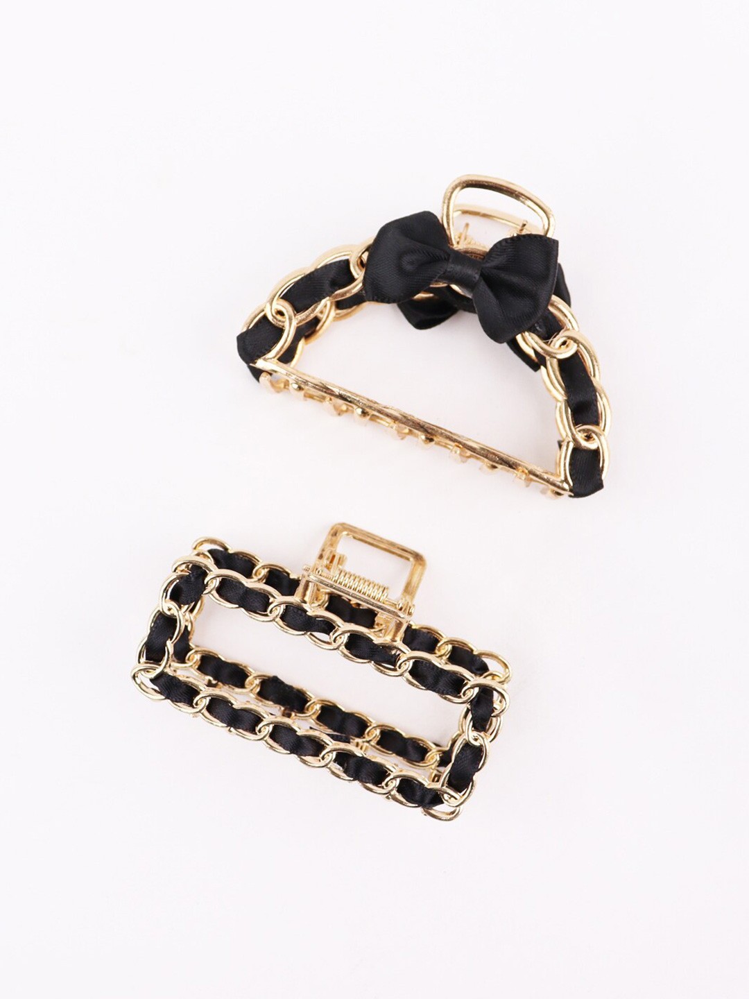 

FIMBUL Women Set of 2 Bow Claw Clips, Gold