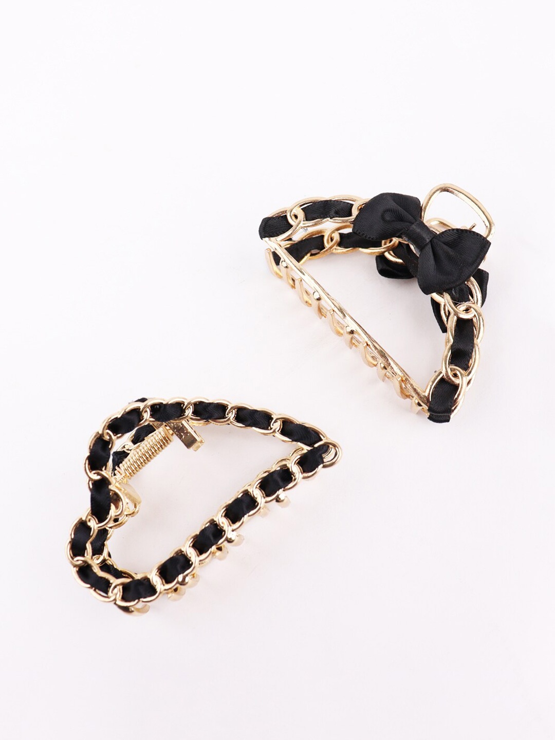 FIMBUL Set of 2 Twist Ribbon Claw Clips, Gold