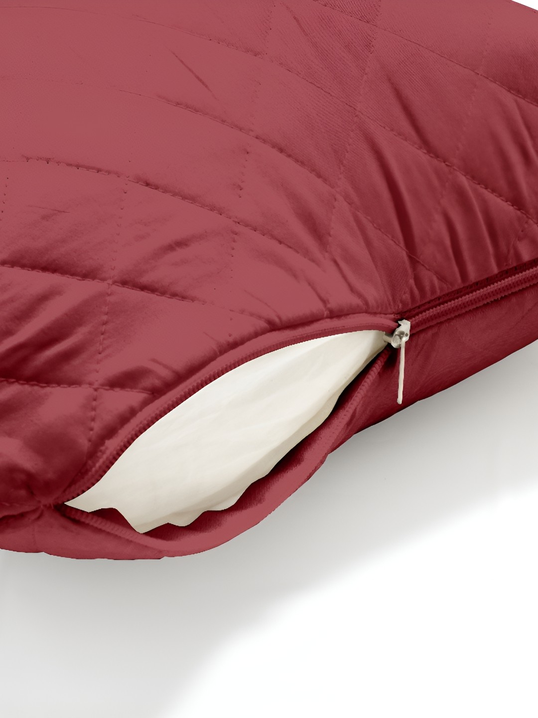 

CURIOUS LIFESTYLE 2 Pieces Solid Pure Cotton Rectangle Pillow Covers, Maroon