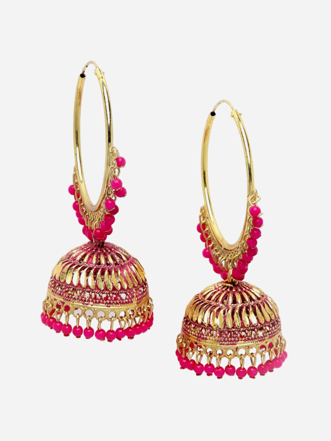 

CHUI MUI Gold-Plated Circular Jhumkas