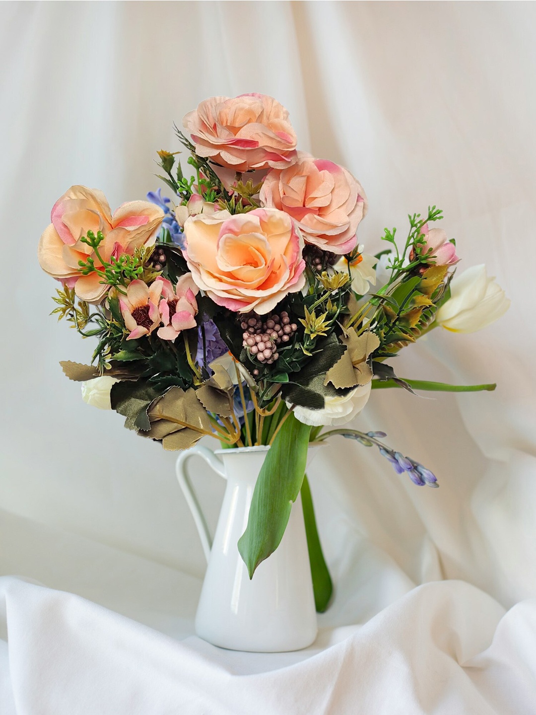 

ARTSY Peach Rose Artificial Flower