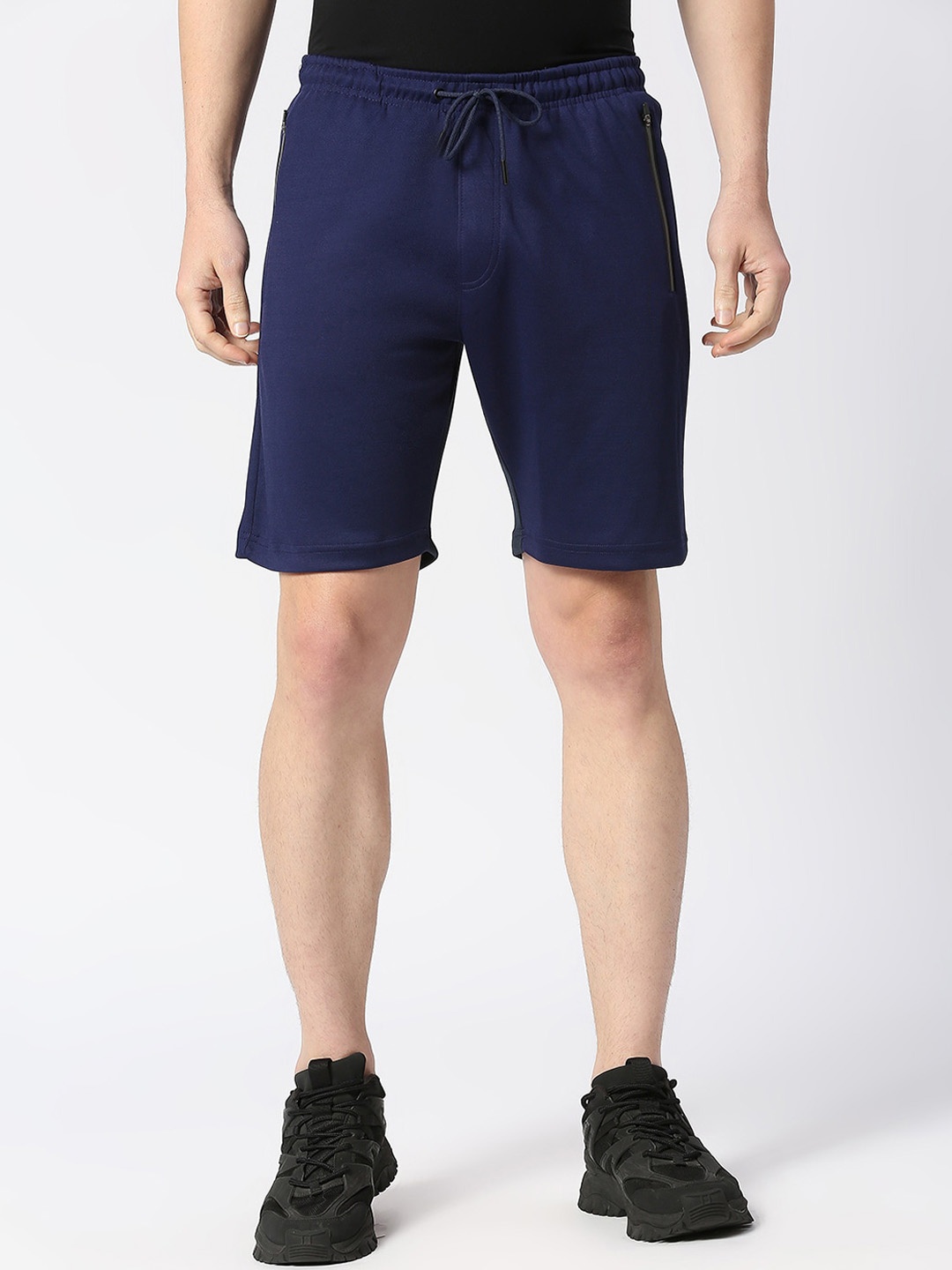 

USMC Men Relaxed Fit Mid-Rise Sports Shorts, Blue