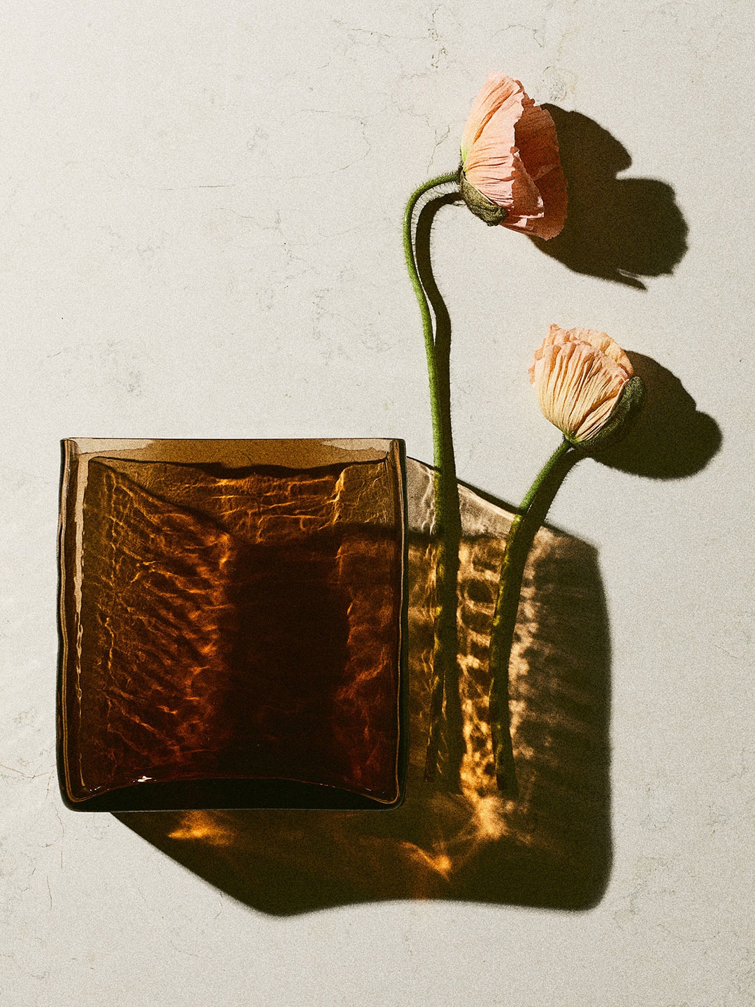 

H&M Yellow Textured Glass Vase