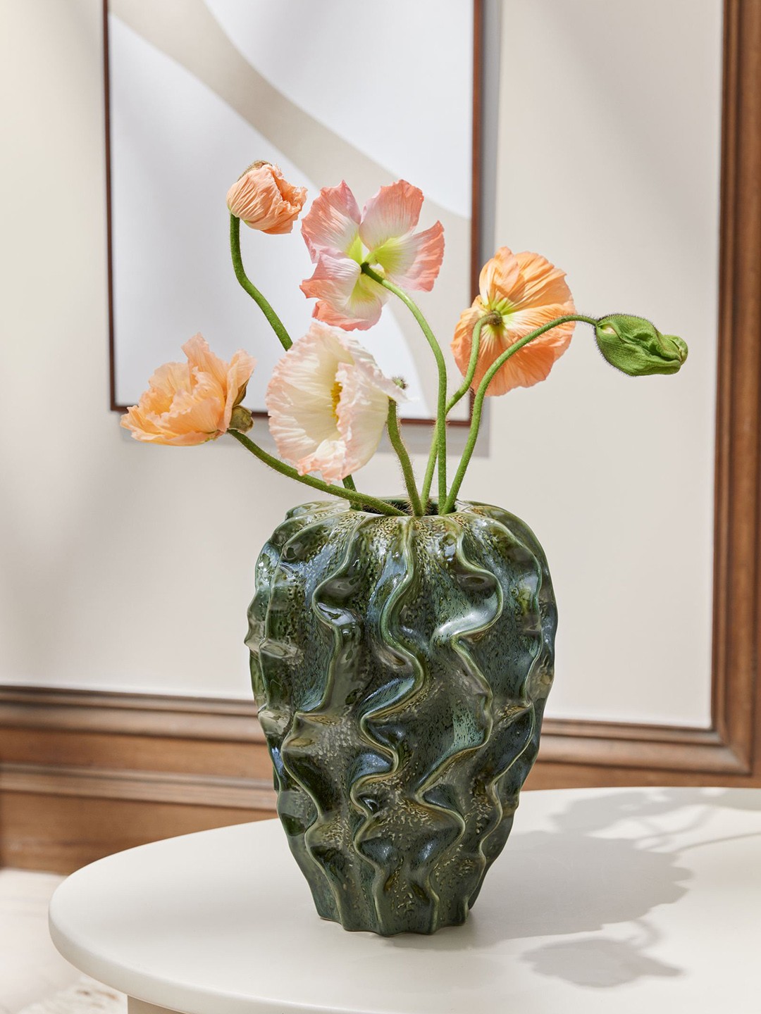 

H&M Green Stoneware Vase