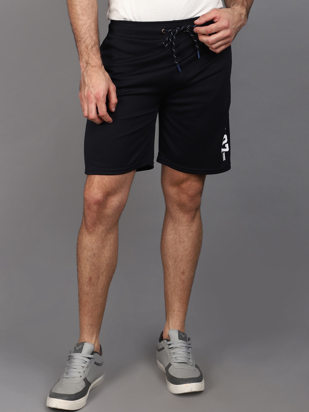 

V-Mart Men Mid Rise Shorts, Blue