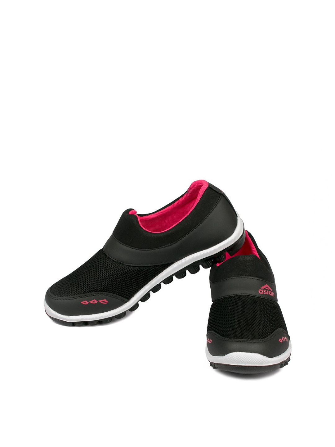 

ASIAN Women Mesh Running Shoes, Black