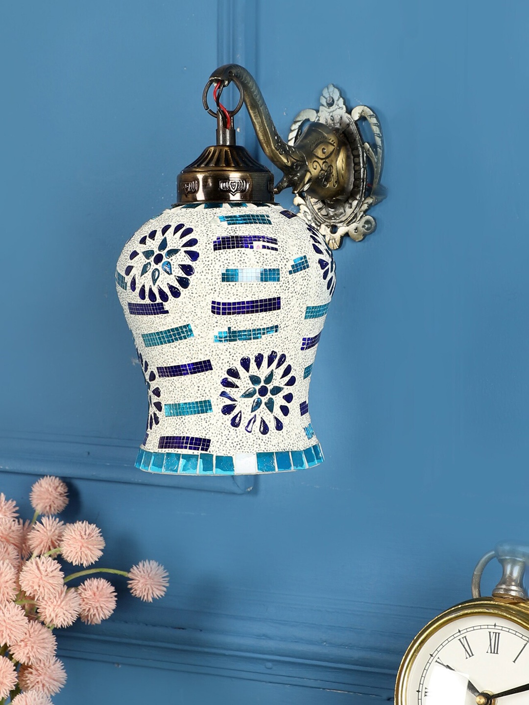 

decorativeray Beige Bell Shaped Wall Lamp, White